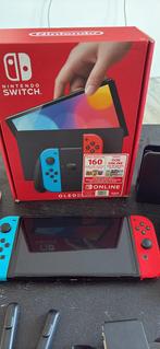 Nintendo Switch OLED | 6 topgames | 1 jaar garantie |, Spelcomputers en Games, Spelcomputers | Nintendo Switch, Verzenden, Zo goed als nieuw