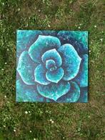 Schilderij Echeveria met paletmes, Ophalen of Verzenden