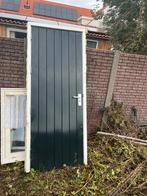 Houten deur met kozijn - 79x210, Doe-het-zelf en Verbouw, Gebruikt, Minder dan 80 cm, Binnendeur, Ophalen of Verzenden