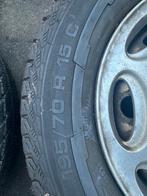 4 banden met velgen en doppen - Perfecte staat!, Ophalen of Verzenden, Gebruikt