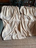 Gordijnen, fluweel / chenille naturel ongeveer 170 x 205 h, Vintage, retro, Gebruikt, 200 cm of meer, 150 tot 200 cm