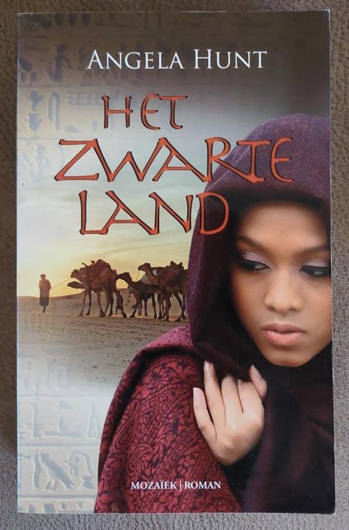 Angela Elwell Hunt: Het Zwarte Land, Boeken, Romans, Zo goed als nieuw, Ophalen of Verzenden