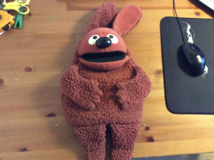 vintage Rowlf muppets handpop. Fisher Price 1977, Verzamelen, Speelgoed, Gebruikt, Ophalen of Verzenden