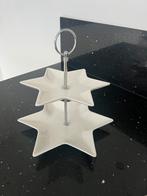 Etagere ster 2laags /porselein / nieuw, Huis en Inrichting, Woonaccessoires | Etagères, Verzenden, Nieuw