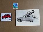 2 CV Embleem (embroidered), ansichtkaart & postzegel., Ophalen, Zo goed als nieuw, Auto's