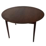 Vintage Eettafel rond ovaal Palissander Jaren 60 design, Gebruikt, Vintage, 50 tot 100 cm, Vijf personen of meer