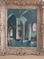 Schilderij gotische kathedraal, Ophalen