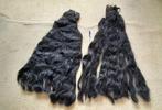 Heksenhaar zwart 2 wilde grote bossen van 120 cm lang haar, Ophalen, Gebruikt, Hoed of Pruik, Halloween of Griezel