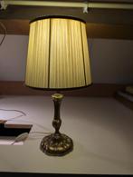 Vintage Tafellamp met Stoffen Kap, Huis en Inrichting, Lampen | Tafellampen, Ophalen of Verzenden