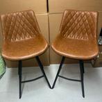 Barkrukken - 2 stuks, Nieuw!, Twee, Bruin, Nieuw, Leer