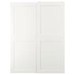 Ikea Grimo Schuifdeur, set van 2, wit, 150x201 cm, Ophalen, Gebruikt