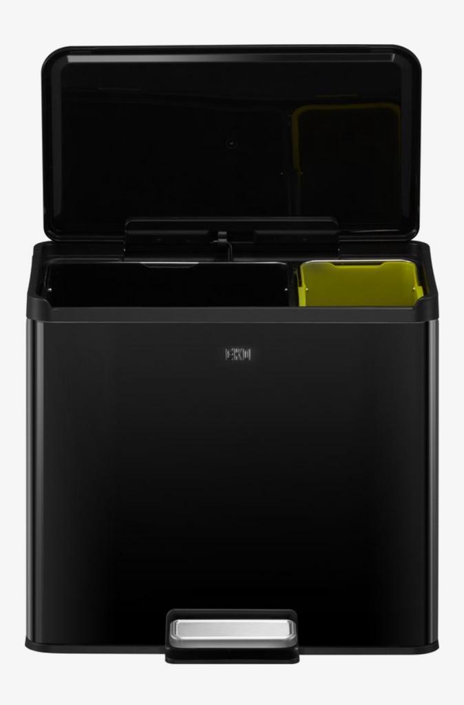 EKO Essential Recycler pedaalemmer afvalscheider – 20 + 9L, Huis en Inrichting, Woonaccessoires | Prullenbakken, Gebruikt, Rvs