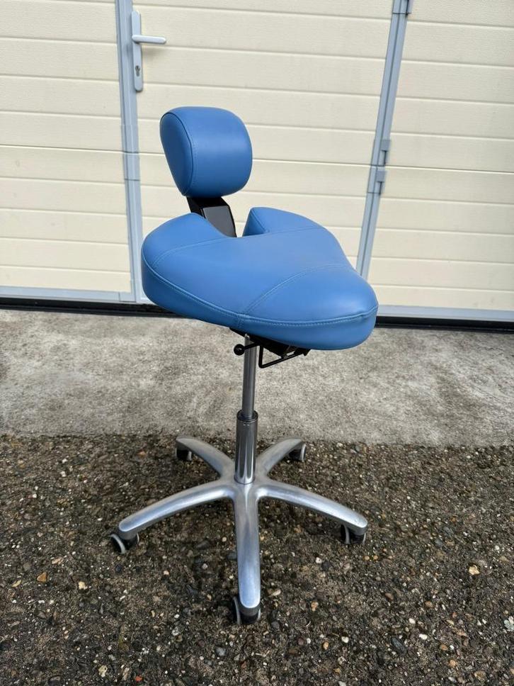 Mr Dental l BQE blauw l Assistente stoel l Tandarts stoel, Diversen, Verpleegmiddelen, Gebruikt, Ophalen of Verzenden