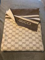 Mooie beige bruin logo sjaal shawl stretch zgan, Verzenden, Zo goed als nieuw, Sjaal