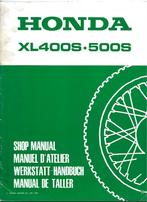 Honda XL400 S XL500 S addendum shop manual, Ophalen of Verzenden, Honda