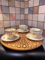 Tosca,3 antieke kop en schotel,doorsnee 8.5 cm,hoog 7 cm, Antiek en Kunst, Ophalen of Verzenden