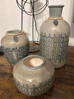 Riverdale vazen - set van 3, Huis en Inrichting, Woonaccessoires | Vazen, Overige kleuren, Aardewerk of Porselein, Ophalen of Verzenden