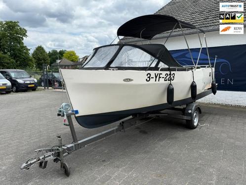 KRUGER ANTHENA DELUXE 600 / LEUKE NETTE SLOEP MET OPLEGGER, Watersport en Boten, Sloepen, Gebruikt, Benzine