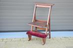 Fraaie antieke bidstoel / houten - klap -  stoel., Antiek en Kunst, Antiek | Meubels | Stoelen en Banken, Ophalen
