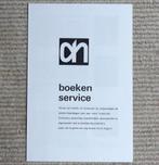 AH boeken service folder Albert Heijn ca. 1968, Folder, Ophalen of Verzenden, Zo goed als nieuw