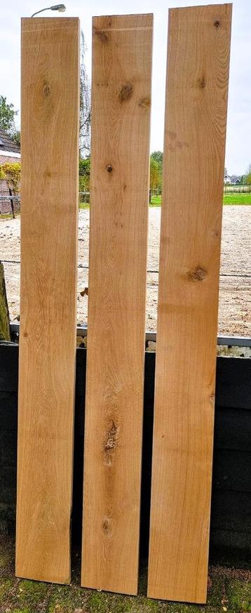 3 (frans)- eiken planken, 2.10 cm, 2,5 dik, 20-22 cm breed beschikbaar voor biedingen