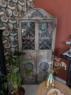 Oosterse Indiase Legkast Vitrinekast Boho, Ophalen, Met deur(en), Glas, .