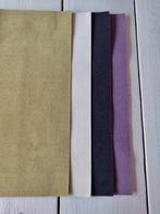4 Hele mooie interieur stofstalen - fijn ribje, Hobby en Vrije tijd, Stoffen en Lappen, Overige kleuren, Nieuw, Ophalen of Verzenden