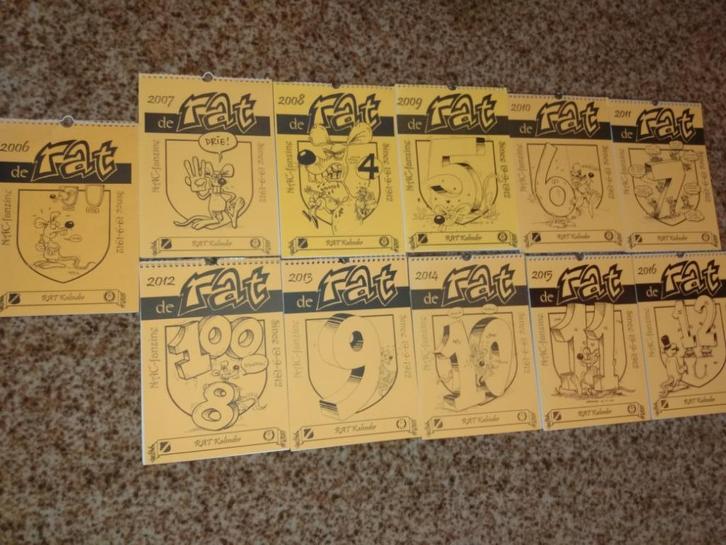 De NAC Rat kalender van diverse jaren, Verzamelen, Sportartikelen en Voetbal, Nieuw, Overige typen, NAC Breda, Ophalen of Verzenden