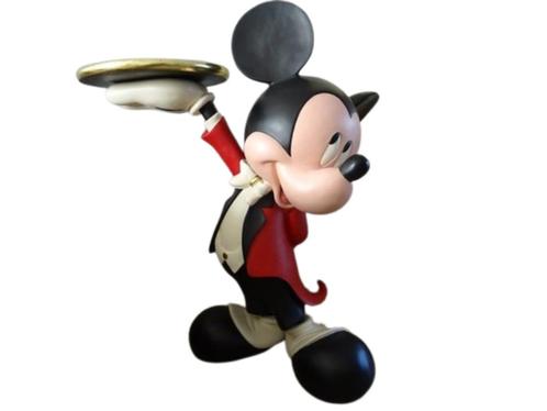 Mickey Mouse Butler Beeld Gezocht, Verzamelen, Disney, Beeldje of Figuurtje, Mickey Mouse, Ophalen of Verzenden