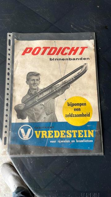 Vredestein reclame folder antiek beschikbaar voor biedingen