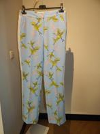 Essentiel Antwerp licht blauwe broek in print vogels bloem M