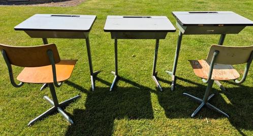 Oude schooltafeltjes (retro/vintage), Kinderen en Baby's, Kinderkamer | Tafels en Stoelen, Gebruikt, Stoel(en), Ophalen