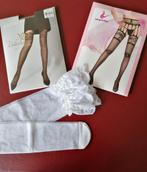 3 PAAR JARRETELS KOUSEN EN HOLD UP NIJLONS (GLOEDNIEUW)., Kleding | Dames, Leggings, Maillots en Panty's, Ophalen of Verzenden
