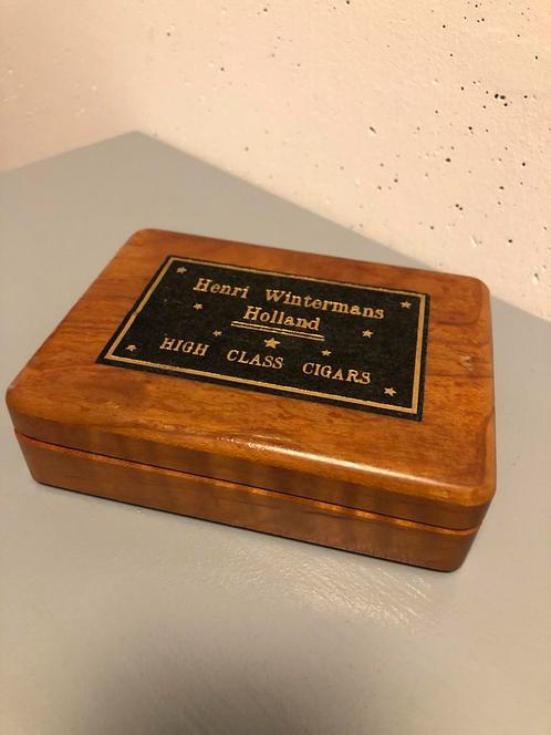 Sigarendoosje Henri Wintermans in topstaat., Verzamelen, Rookartikelen, Aanstekers en Luciferdoosjes, Gebruikt, Tabaksdoos of Verpakking