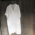 Linnen jurk wit one size, Kleding | Dames, Jurken, Ophalen of Verzenden, Wit, Zo goed als nieuw