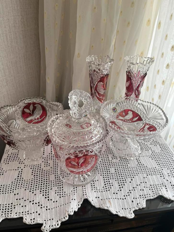 Kristal set te koop, Antiek en Kunst, Antiek | Glas en Kristal, Ophalen