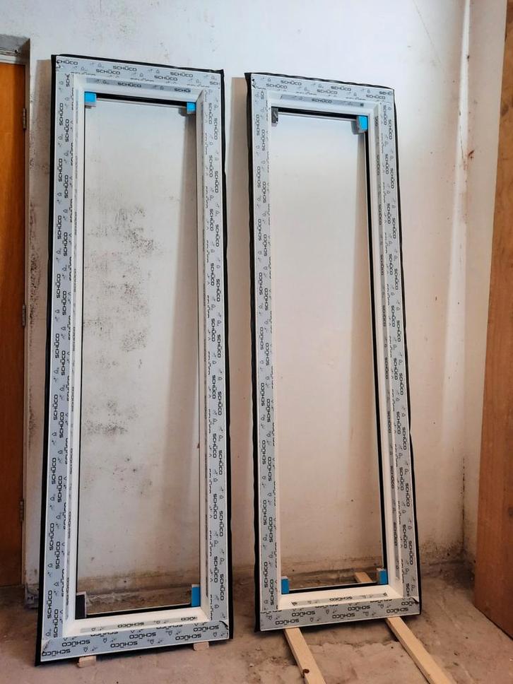 Schuco kunststofkozijnen renovatie 580 x 2000 mm, Doe-het-zelf en Verbouw, Kozijnen en Schuifpuien, Nieuw, Raamkozijn, Kunststof
