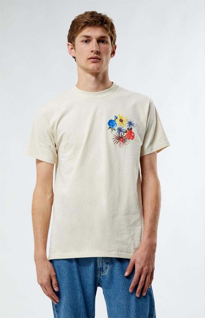 Obey Summertime T-Shirt - Maat M, Ophalen of Verzenden, Zo goed als nieuw, Maat 48/50 (M), Beige