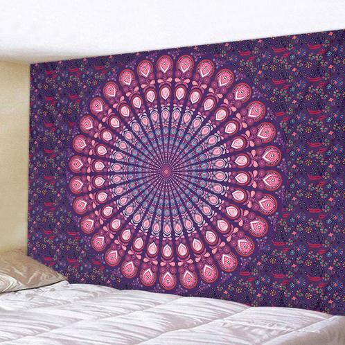 Paarse Mandala Wandkleed 3D Wand Kleed Muurkleed Lotus India, Huis en Inrichting, Stoffering | Tapijten en Kleden, Nieuw, Rechthoekig