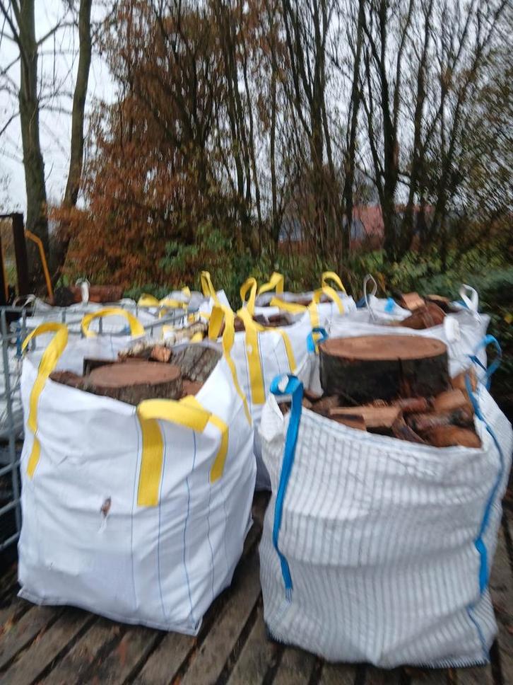 Tekoop bigbags haardhout, Tuin en Terras, Haardhout, Minder dan 3 m³, Ophalen