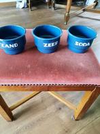 Zand, zeep en soda bakjes, Antiek en Kunst, Antiek | Emaille, Verzenden