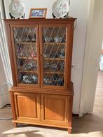 Buffetkast met glas in lood., Ophalen, 100 tot 150 cm, Glas, Oud.