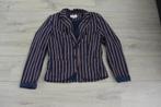 Jackpot - Donkerblauw gestreepte blazer - 36, Blauw, Jackpot, Ophalen of Verzenden, Jasje