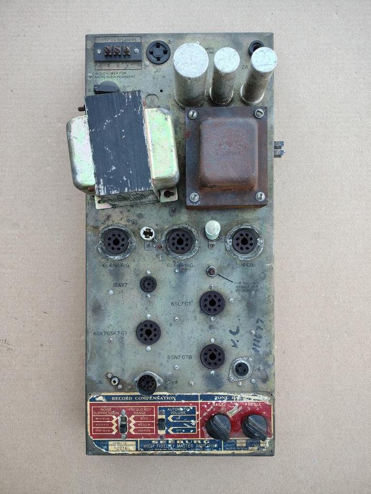 Buizen Versterker Seeburg V200/ J100 (1956) jukebox, Verzamelen, Automaten | Jukeboxen, Gebruikt, Seeburg, 1950 tot 1960, Verzenden