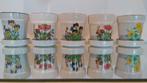 Vintage bloempot botanica porselein cactussen 5 stuks, Rond, Binnen, Ophalen of Verzenden, Minder dan 25 cm