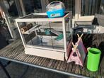 Gratis af te halen complete hamsterkooi., Dieren en Toebehoren, Knaagdieren en Konijnen | Hokken en Kooien, Kooi, Gebruikt, Minder dan 75 cm