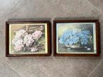 2 HOUTEN LIJSTJES MET HORTENSIA’S MARJOLEIN BASTIN, Huis en Inrichting, Woonaccessoires | Schilderijen, Tekeningen en Foto's, Minder dan 50 cm
