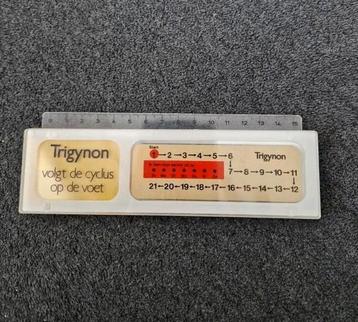 Vintage Trigynon Anticonceptiepil lineaal. 1980 beschikbaar voor biedingen