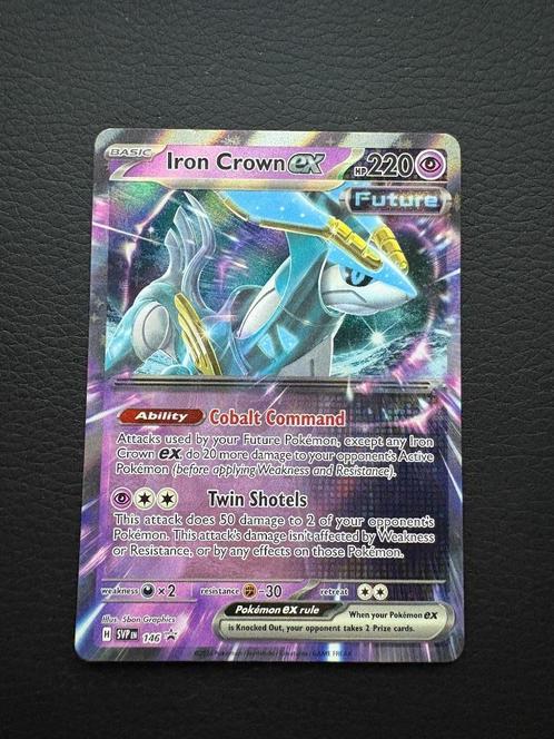 Iron Crown Ex #146 Pokemon Promo, Hobby en Vrije tijd, Verzamelkaartspellen | Pokémon, Zo goed als nieuw, Losse kaart, Foil, Ophalen of Verzenden