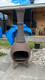 Gietijzeren buitenkachel, tuinhaard, houten kachel,vuurkorf, Ophalen, Gebruikt